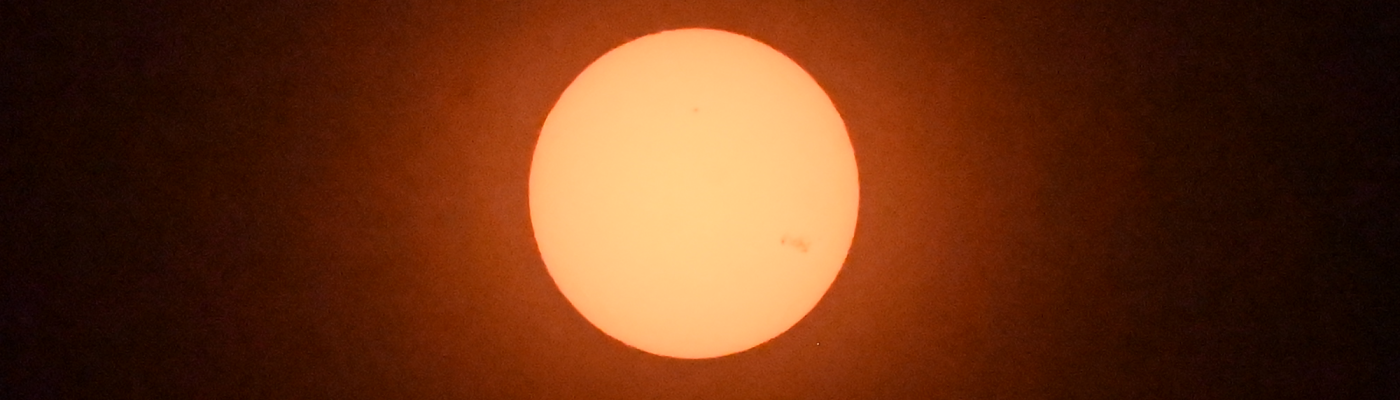 Sunspots pointing toward earth.